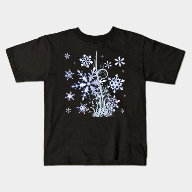 Snow Flares Kids T-Shirt by Kidrock96